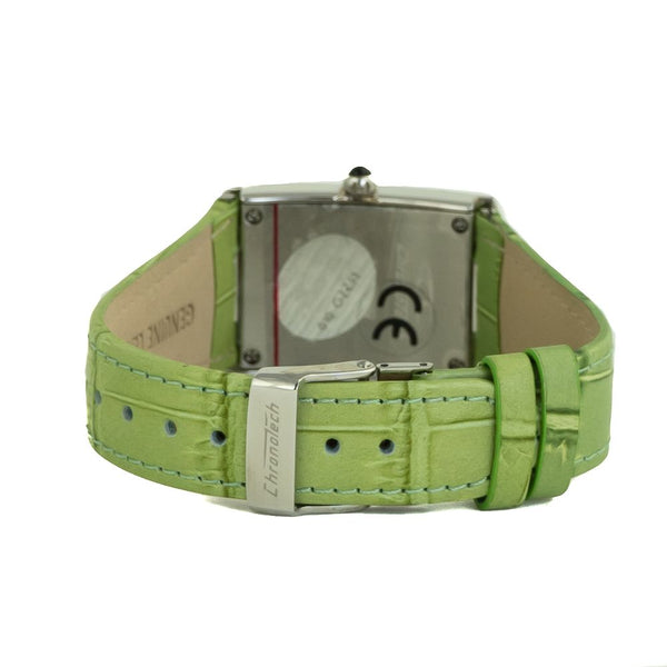 Bicolor Leather Dress Watch