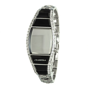 Silver Stainless Steel Digital Watch