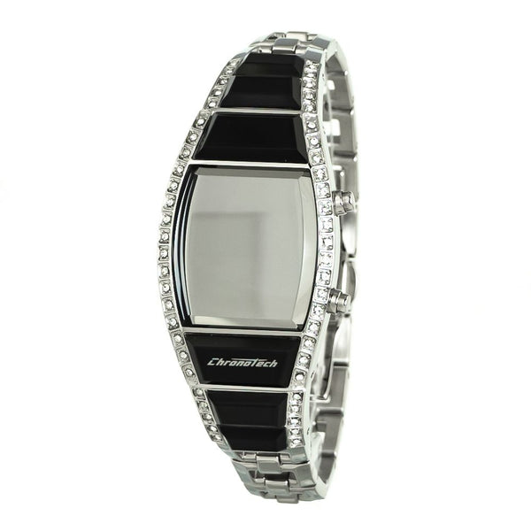 Silver Stainless Steel Digital Watch