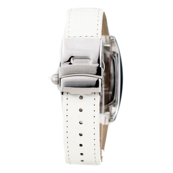 White Leather Dress Watch