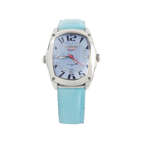 Blue Leather Dress Watch