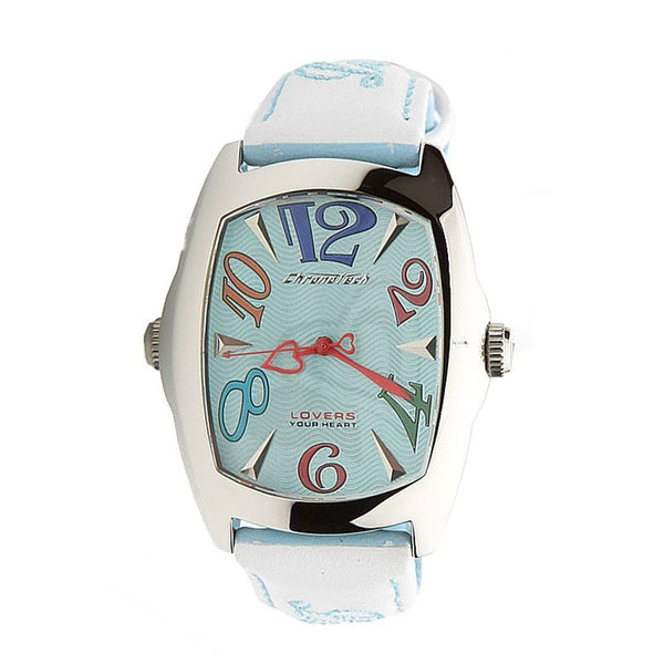 Blue Leather Dress Watch