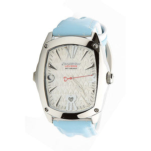 Blue Leather Dress Watch