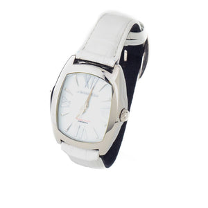 Black Leather Dress Watch
