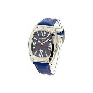 Blue Leather Dress Watch