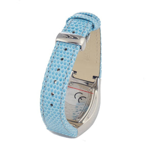 Blue Leather Dress Watch