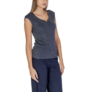 Blue Viscose Tank Top