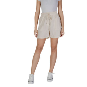 Beige Cotton Shorts