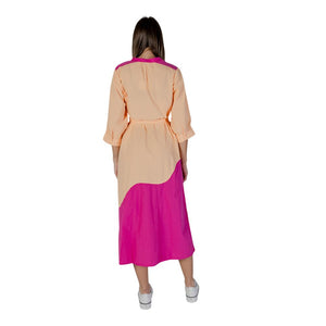 Orange Cotton Long Dress