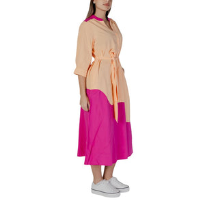 Orange Cotton Long Dress