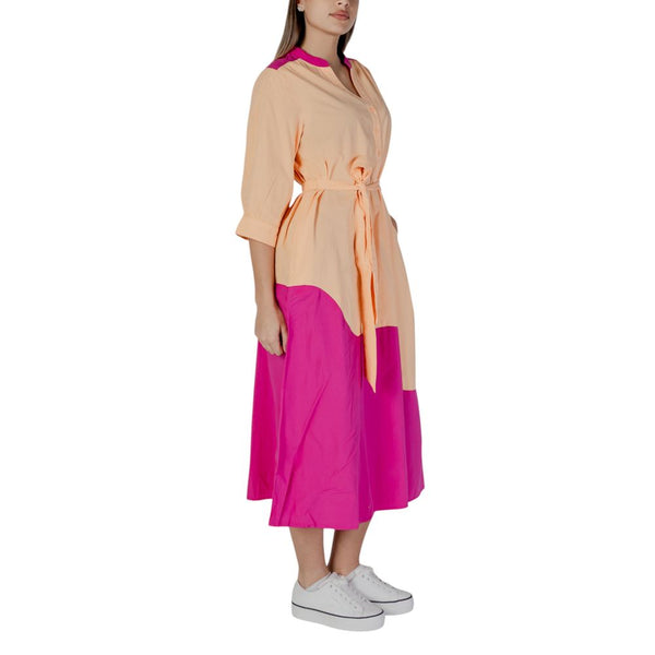 Orange Cotton Long Dress