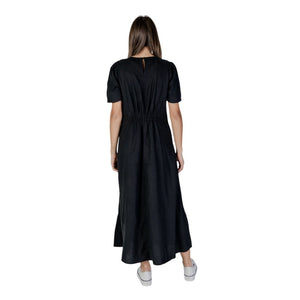 Black Linen Long Dress