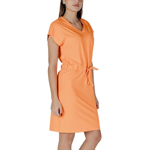 Orange Cotton Midi