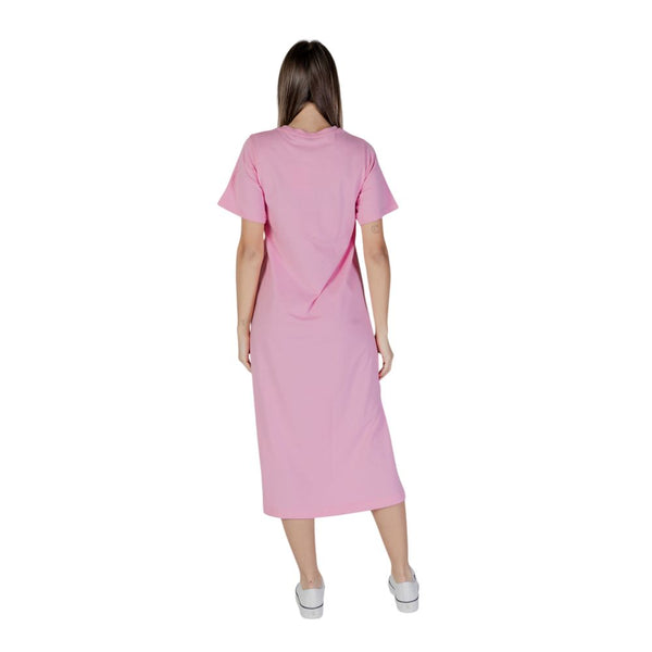 Multicolor Cotton Midi Dress