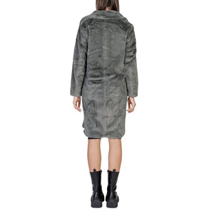 Black Polyester Coat