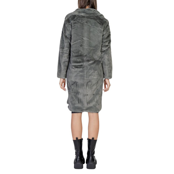 Black Polyester Coat