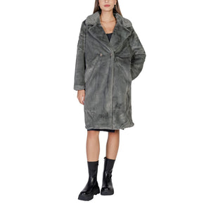 Black Polyester Coat