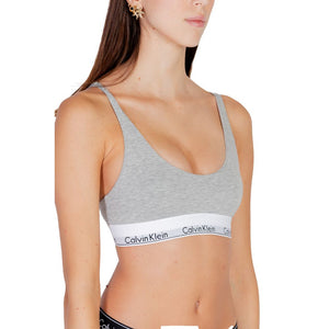Gray Cotton Bra