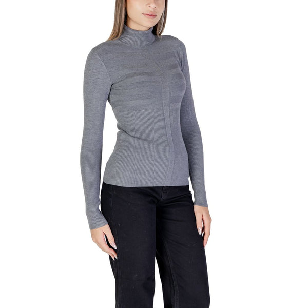 Gray Viscose Turtleneck
