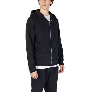 Black Cotton Hoodie