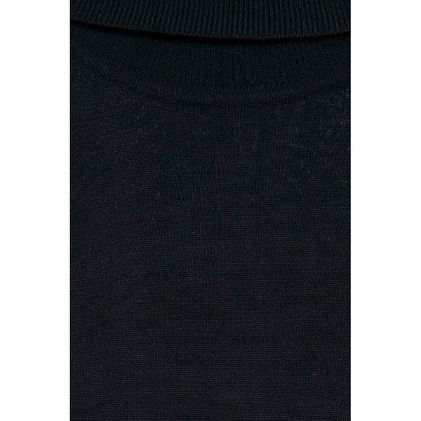 Black Viscose Turtleneck