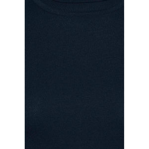 Blue Viscose Turtleneck