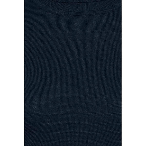 Blue Viscose Turtleneck