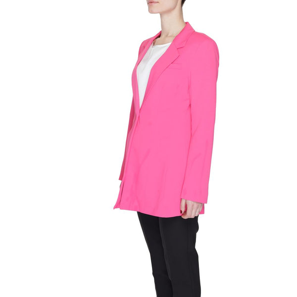 Pink Polyester Blazer