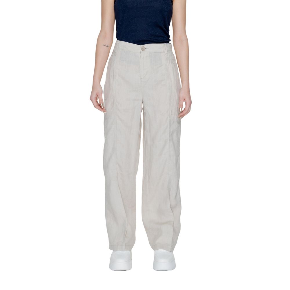 Beige Linen Pant