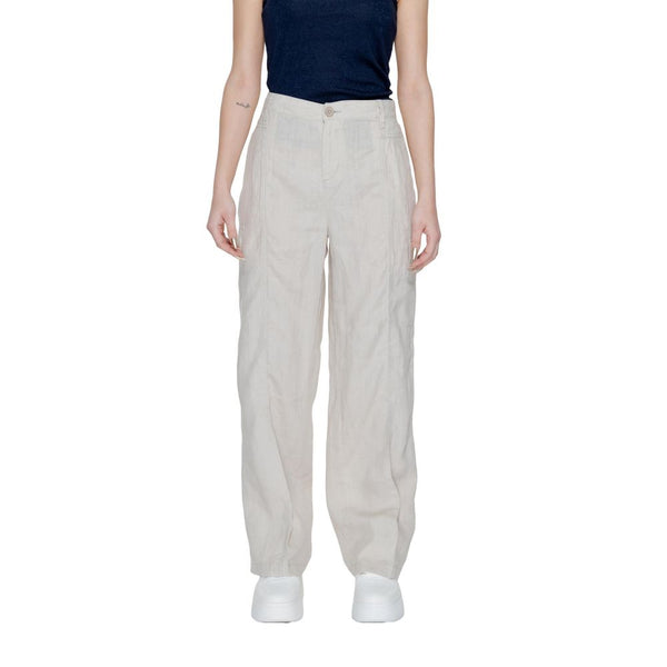 Beige Linen Pant