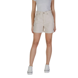 Beige Cotton Shorts