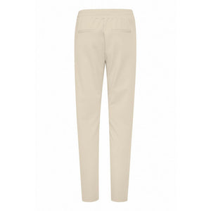 Beige Polyester Pants