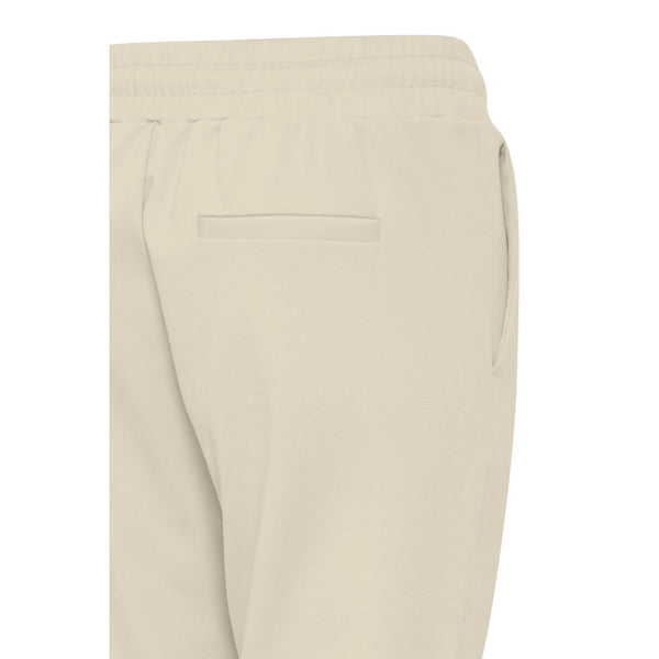 Beige Polyester Pants