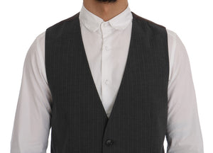 Gray STAFF Cotton Striped Vest