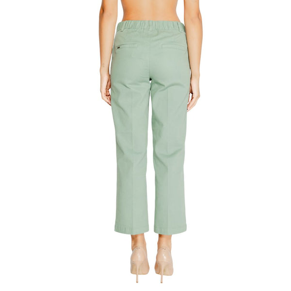 Turquoise Cotton Chino Pants