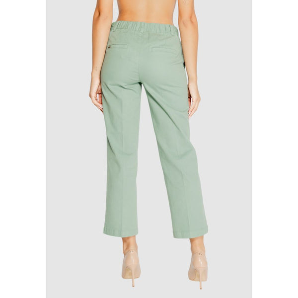 Turquoise Cotton Chino Pants