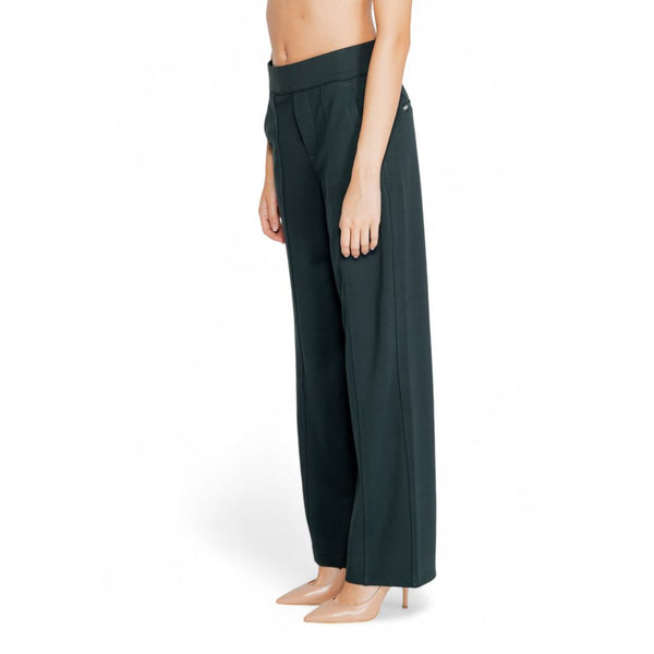 Green Viscose Flared Pants