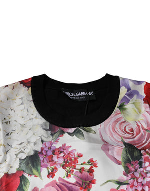 Multicolor Floral Silk Sleeveless Tank Blouse Top