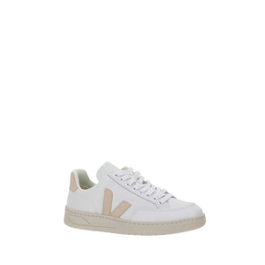 White Rubber Low Top Sneakers