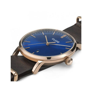 Brown Leather Dress Watch