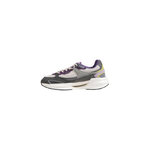 Gray Fabric Chunky Sneakers