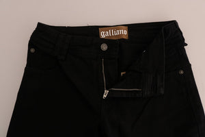 Black Cotton Denim Stretch Regular Fit Jeans