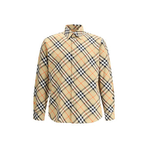 Beige Cotton Pattern Shirt