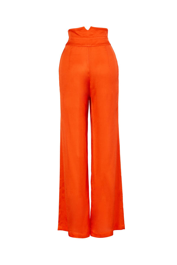 Kristin Light Satin Wide-Leg Pants Archive