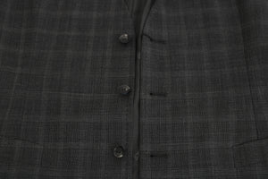 Gray Wool STAFF Checkered Stretch Vest