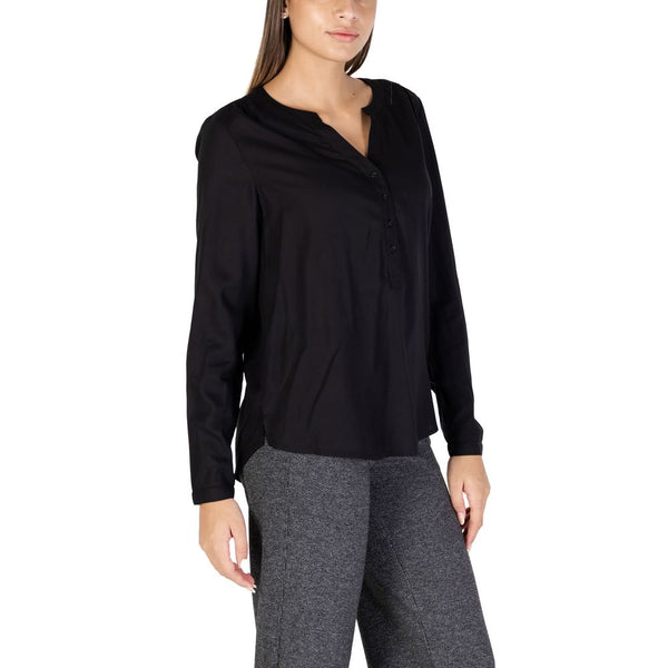 Black Viscose Blouse