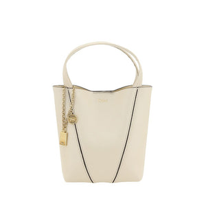 Beige Calf Leather Bos Taurus Shoulder Bag