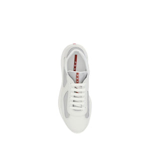 White Calf Leather Bos Taurus Low Top Sneakers