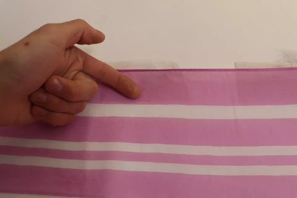 Pink White Striped Cannes Wrap Shawl Scarf