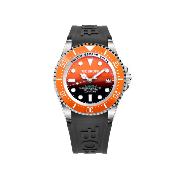 Black Rubber Sport Watch